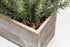 Artificial Wooden Potted Rosemary Plant Dusty Green Faux Greenery Plants in Wood Planter Box s for Rustic Farmhouse Centerpiece Tabletop Kitchen Shelf Decor