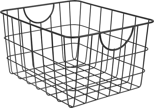 Spectrum Diversified 08410 Wire Pet, Toy, Office, Dorm Storage Bin Organizer, Utility Basket, One Size, Black