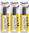 Sharpie Pro King Size Permanent Marker, Chisel Tip, Black, Pack of 3 (15101)