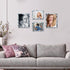 NBYONE 6X8 Picture frame,Real Glass photo frames for Wall Hanging or Table Top Home Decoration (6x8, Grey+white)