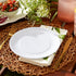 DII Melamine Reusable 9" Round Party or Picnic Plate, Set of 12, White