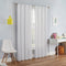 ECLIPSE Kendall Modern Blackout Thermal Rod Pocket Window Curtain for Bedroom or Living Room (1 Panel), 42" x 95", White