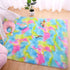 AROGAN Soft Rainbow Area Rugs for Girls Room 3x5 Feet, Fluffy Girls Bedroom Rugs, Princess Rug, Cute Colorful Carpet for Kids Teens Nursery Toddler, Blue