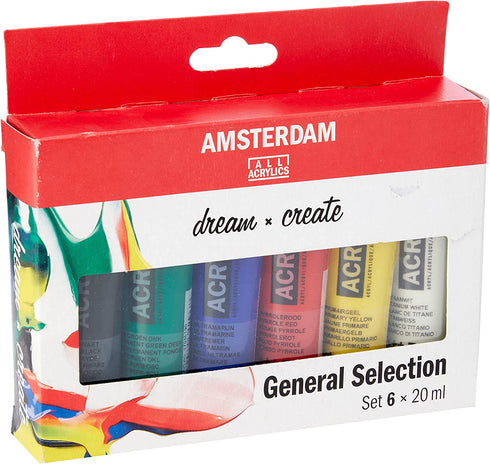 Amsterdam Acrylic Standard Series Paint Set 6x20ml Basic