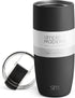 Simple Modern Travel Coffee Mug Insulated Stainless Steel Thermos Cup Voyager with Straw and Clear Flip Lid 20oz (590ml) Tumbler, -Midnight Black