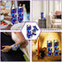 Blue Purple Faux Flowers Blue Orchid Flower Vase Fillers Faux Purple Orchid Wedding Table Centerpieces Filling for Floating Candles Wedding Birthday Party Table Decorations (16 Pieces)