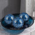MDLUU Decorative Glass Balls, Mosaic Sphere, Decorative Orbs, Centerpiece Balls for Bowls, Vases, Dining Table Decor, Diameter 4 Inches, Pack of 3 (Turquoise)