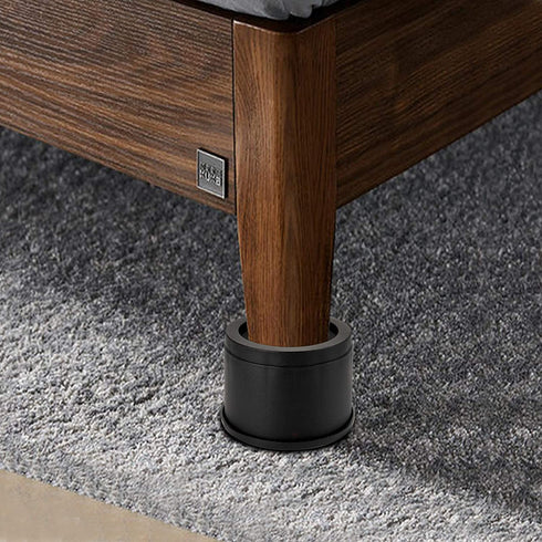 Suwimut 4 Pack Round Bed Risers, Elevator up to 3 Inch Heavy Duty Furniture Risers for Sofa Couch Table Chair, Lifts Up to 10,000 LBs, Durable ABS Plastic and Anti Slip Foam Grip, Non Stackable