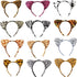 12pcs Animal Cat Ear Headbands Woodland Creatures Cosplay Forest Theme Costume Ears Headbands for Kids Party Favor Halloween Costume