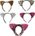 12pcs Animal Cat Ear Headbands Woodland Creatures Cosplay Forest Theme Costume Ears Headbands for Kids Party Favor Halloween Costume