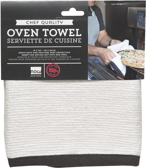 Now Designs Oven Towel, White