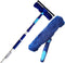 Bring It On Cleaner 5-12 Foot Extension Pole Plus Squeegee & Window Washer Telescopic Pole for Window Cleaning Extension Pole for Cleaning Windows