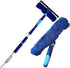 Bring It On Cleaner 5-12 Foot Extension Pole Plus Squeegee & Window Washer Telescopic Pole for Window Cleaning Extension Pole for Cleaning Windows