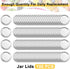 100 Pieces Mason Canning Lid Jar Split-Type Lids with Silicone Seals Rings Compatible with Mason Jar Can Reusable Leakproof Lids Storage Solid Caps Flat Sealing Caps