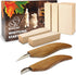 BeaverCraft Wood Carving Kit S16 - Whittling Wood Knives Kit - Widdling Kit for Beginners - Wood Carving Knife Set Wood Blocks Blank Whittling Knives Kit