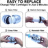 Aqua Elegante Replacement Cartridge For High Output Shower Filter - Home Showerhead Filters To Remove Chlorine + Hard Minerals - Bath Purifier And Filtered Softener System - Replacement Cartridge
