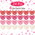 Geosar 24 Pieces Valentines Day Vase Filler Heart Vase Filler DIY Craft Rattan Heart Balls Decorative Hanging Wicker Balls Ornaments for Valentine's Day Wedding Decor, 2.7 Inches