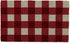 DII Buffalo Check Coir Doormat Stylish Farmhouse D©cor, Pet Friendly , 18x30, Red & White