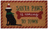 DII Christmas Pun Holiday Pet Natural Coir Doormat, 18x30, Santa Paws
