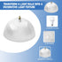 OhLectric OL-39155 Clip On Lamp Shade - Acrylic, Prismatic & Dome-shaped Bulb Shade - Transforms Light Bulbs Into Fixture - Suits Medium Base, A-shape Bulb - 4?x 8? Decorative Dome Cover, Single Pack