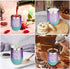 She Believed She Could So She Did, 12 oz Stainless Steel Stemless Wine Tumbler with Keychain, Congratulations, 2022 Graduation, Promotion, Going Away, Job Change, Congrats Gift (Glitter Gradation)