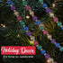 Klikel Red Green and Gold Multi-Color Beaded Garland for Christmas Tree with Glitter - 15 Feet