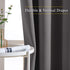 NICETOWN Blackout Curtains Panels for Bedroom - Window Treatment Thermal Insulated Solid Grommet Blackout Drapes for Living Room (Set of 2 Panels, 52 by 45 Inch, Grey)