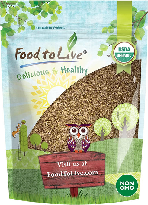 Organic Brown Flaxseed Meal, 8 Ounces – Non-GMO, Kosher, Cold-Milled from Raw Whole Seeds, Pure Powder, Vegan Superfood, Bulk, Rich in Omega-3 Ground Flax, Keto Friendly, Product of the USA