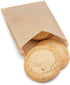 Kraft Paper Sandwich Style Bags (200) 6"x 1"x 8.5" Dry Wax Grease Resistant Bags. Perfect for Sandwiches, Cookies, Pastries, Take Out, and Gifts. Made in USA.