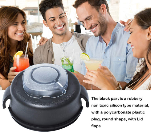 2-Part Lid and Plug Fit for Vita-mix 64-Ounce (High Profile) Container Blender Replacement Parts for Vita-mix 5200 5000