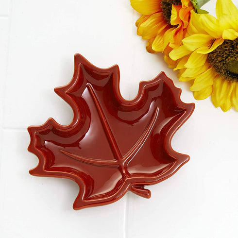 SKL Home Shaped Leaf Vanity Tray, Rust