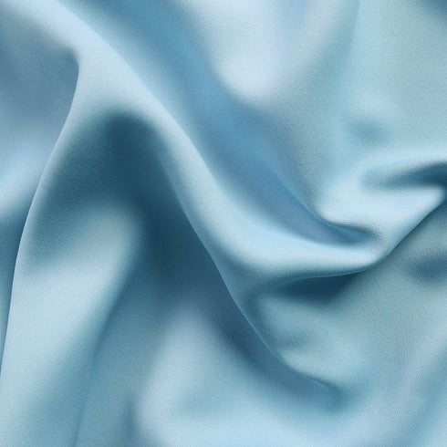 DWCN Blackout Curtains Room Darkening Energy Saving Thermal Insulated Grommet Window Curtain for Bedroom Thick Drapes Panel 42 x 45 Inches Long, 2 Panels Light Blue