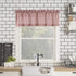 No. 918 Parkham Farmhouse Plaid Semi-Sheer Rod Pocket Kitchen Curtain Valance and Tiers Set, 54 in x 24 in (3 Piece, Red/White