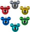 Hallmark Keepsake Glass Christmas Ornaments, Disney Mickey Mouse, Set of 6, Multi Color