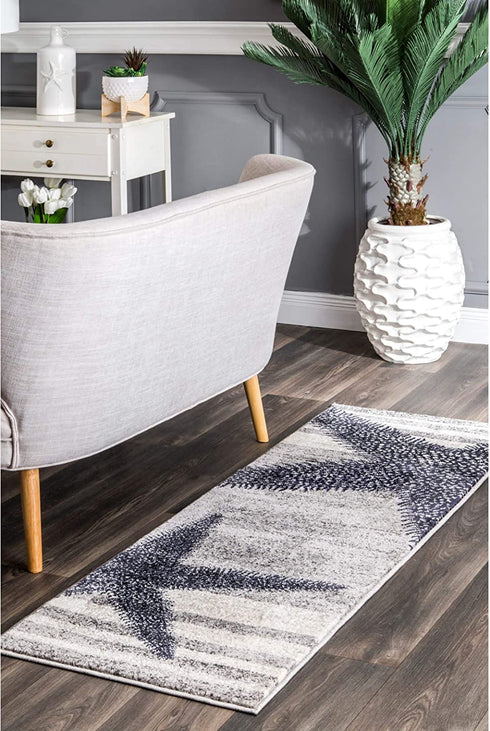 nuLOOM Thomas Paul Starfish Runner Rug, 2 Feet x 6 Feet, Grey