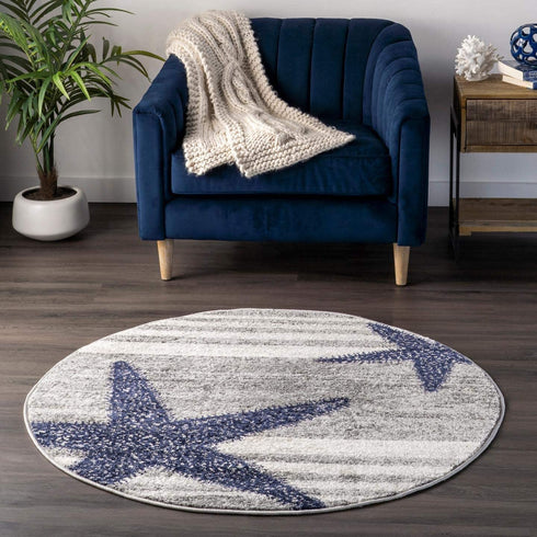nuLOOM Thomas Paul Starfish Runner Rug, 2 Feet x 6 Feet, Grey