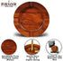 Briar & Oak Wood Cigar Ashtray - Large, Outdoor Cigar Ashtray Bowl for Patio, Indoor, Home & Office Use Cool Cigar Ashtray Gift for Men (Indian Walnut (4 Slot))