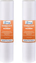 iSpring 10"x2.5" Multi-Layer PP FP120X2 Universal Sediment Filter Cartridges 20 micron 2-Pack White