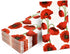 100 Poppy Floral Guest Napkins Decorative Hand Napkin Red Poppies Flowers Disposable Paper Towels for Bathroom Toilet Powder Room Wedding Holiday Christmas Valentine Spring Dinner Party Guests Towel