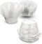 Clear PET Plastic Single Jumbo Hinged Cupcake, Muffin, or Roll Hinged Container by MT Products (15 Pieces)
