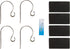 Elf Logic - 4 Pack Personalized Christmas Stocking Holder - Elegant, Adjustable, Metal Stocking Hooks - Low Profile Christmas Fireplace Hooks/Mantle Clips (4 Pack)