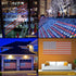American Flag Lights, 6.56ft x 3.28ft Red White Blue Led Flag Lights, 390 LED Flag Net Lights with 8 Modes for Independence Day, Memorial Day, Christmas Day, Festival Decorations