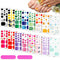 352 Pieces 16 Sheets Full Toe Nail Wraps Toenail Polish Stickers Adhesive Toe Nail Wraps DIY Glitter Toe Nails Manicure Decals with 2 Pieces Nail Files for Women and Girls (Fresh Style)