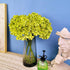 High Details Hydrangea Silk Flowers (About 225 Petals Each Flower), Artificial Hydrangea Flowers, Green Silk Hydrangea Flowers Pack of 4 (Green)