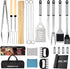 Grill Accessories, 122PCS Grill Set BBQ Tools Gifts for Men & Women, Grilling Tools Set for Outdoor Grill, Stainless Steel BBQ Kit, Grill Mats for Camping/Backyard Barbecue, Grill Utensils Set for Dad