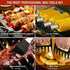 Grill Accessories, 122PCS Grill Set BBQ Tools Gifts for Men & Women, Grilling Tools Set for Outdoor Grill, Stainless Steel BBQ Kit, Grill Mats for Camping/Backyard Barbecue, Grill Utensils Set for Dad