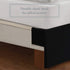 Levinsohn Bed Maker's Tailored Wrap-Around Bedskirt Never Lift Your Mattress Classic 14 Drop Length Pleated Styling, King, Black