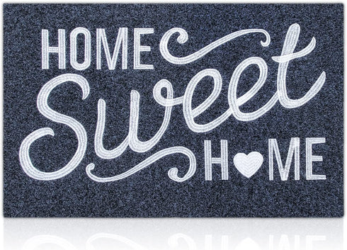 AAZZKANG Welcome Mat Home Sweet Home Doormat with Non Slip Rubber Backing Durable Outdoor Door Mat Easy Clean Heavy Duty Indoor Mats for Front Door Entrance