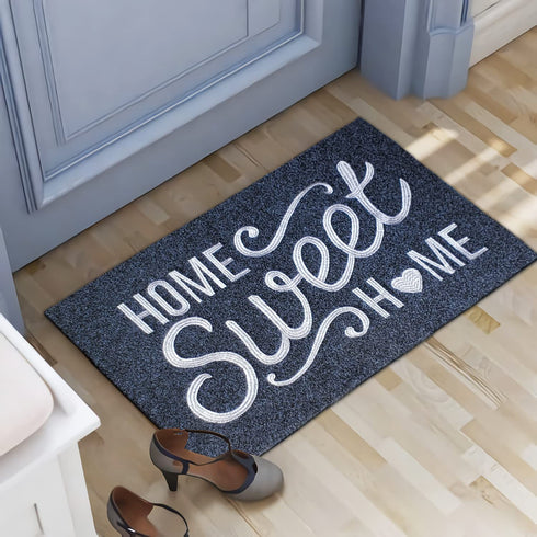 AAZZKANG Welcome Mat Home Sweet Home Doormat with Non Slip Rubber Backing Durable Outdoor Door Mat Easy Clean Heavy Duty Indoor Mats for Front Door Entrance