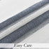 Central Park White French Door Curtain Navy Blue Stripe Sheer Window Panels Boucle Linen Drapes Rod Pocket Yarn Dyed Woven Curtain for Living Room (25" Wx72 Lx 2), 2 Panels